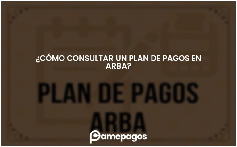 ¿Cómo consultar un plan de pagos en ARBA?