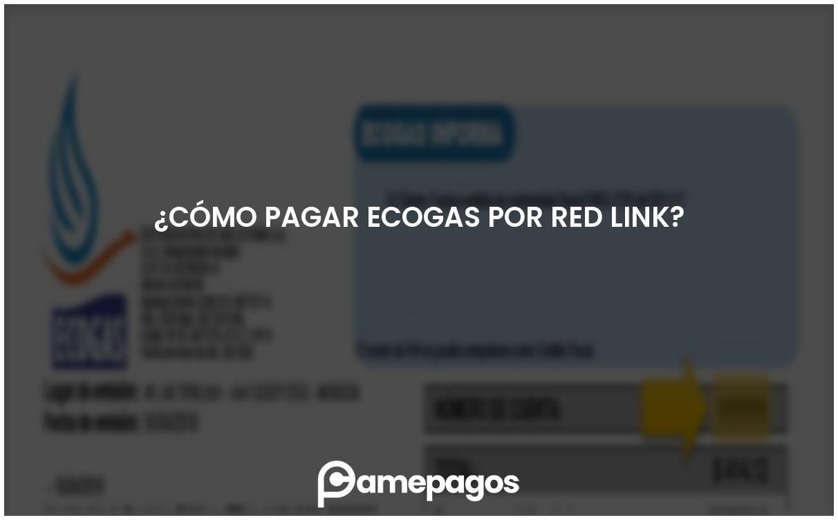 En este momento estás viendo ¿Cómo pagar Ecogas por Red Link?