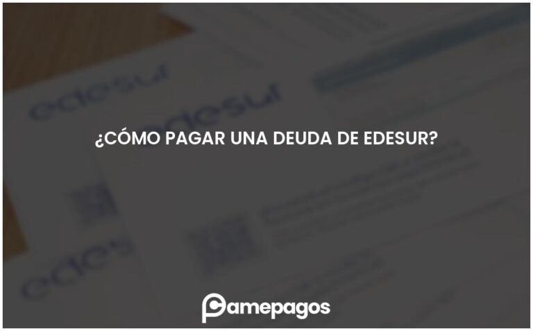 ¿Cómo pagar una deuda de Edesur?