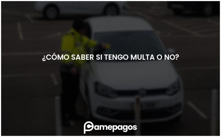¿Cómo saber si tengo multa o no?
