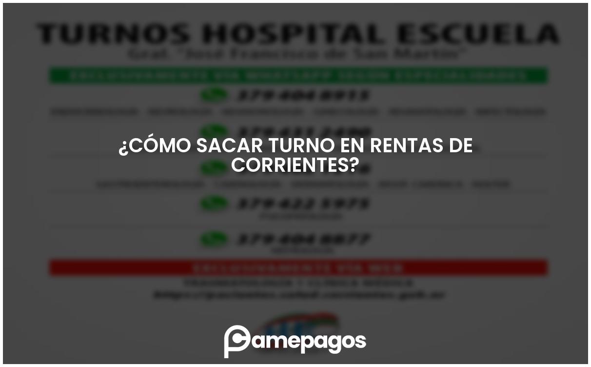 En este momento estás viendo ¿Cómo sacar turno en Rentas de Corrientes?