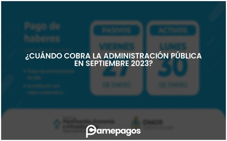 ¿Cuándo cobra la administración pública en septiembre 2023?