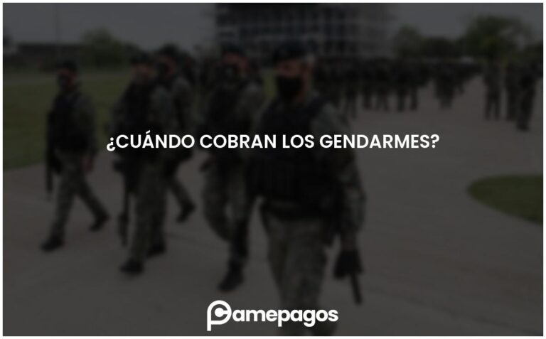 ¿Cuándo cobran los gendarmes?
