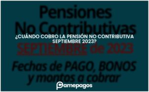 Lee más sobre el artículo ¿Cuándo cobro la pensión no contributiva septiembre 2023?