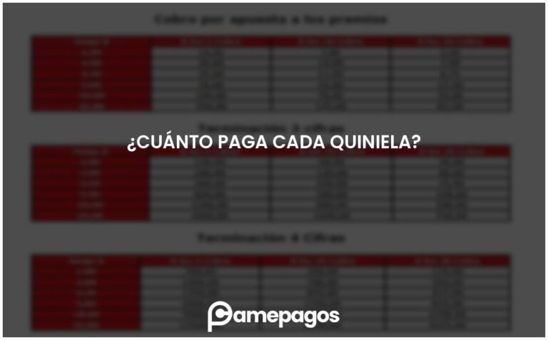 ¿Cuánto paga cada Quiniela?
