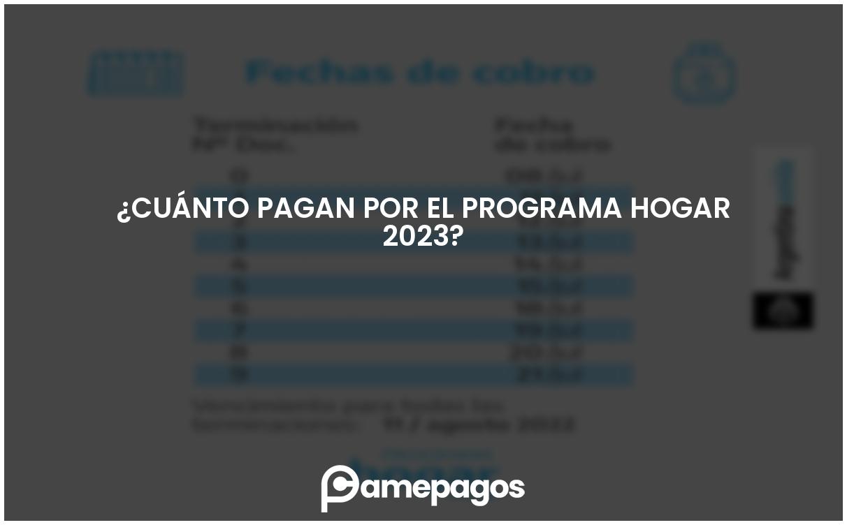 En este momento estás viendo ¿Cuánto pagan por el programa Hogar 2023?