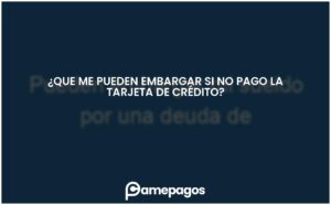 Lee más sobre el artículo ¿Que me pueden embargar si no pago la tarjeta de crédito?